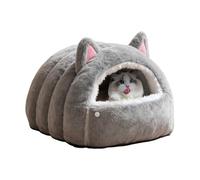 Generisch Comfort Pet Nest - Semi Enclosed Dome Cat Bed for Indoor Use | Cotton Fabric with Anti Slip Bottom, Puppy Animal Sleeping Accessory, Living Room Bedroom Balcony Home Decor