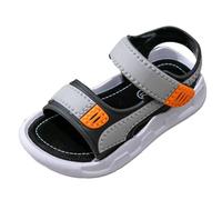 Generisch Comfortable beach sandals for boys with soft sole ideal for active kids on the water playground, gray, 7 UK Child