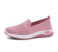 Generisch Comfortable Breathable Women's Canvas Shoes with Soft Sole for Daily Use in Spring, pink, 8 UK