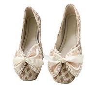 Generisch Comfortable Casual Slipper with Arch Support, Lightweight and Breathable Sneakers for Everyday Wear, beige, 6 UK