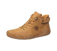 Generisch Comfortable high-top trainers for daily walks, everyday life with thoughtful sole concept - ideal as an outdoor shoe for spring to, yellow, 12 UK