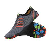 Generisch Comfortable leisure slippers for men - beach walks gym sporty sole striped pattern letter print fashionable shoe choice for holidays with shorts trousers hats, orange, 35 EU