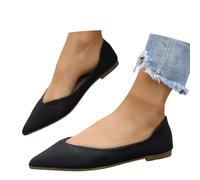 Generisch Comfortable Pointed Slipper Summer Flat Slipper Soft Sole Perfect for Driving Working Walking Lightweight Breathable Easy to Use, black, 9 UK