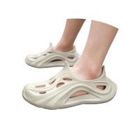 Generisch Comfortable Unisex Beach Sandals for Everyday Leisure - Versatile Slippers with Straps Ideal for Holidays Urban Casual Outfits, beige, 11 UK