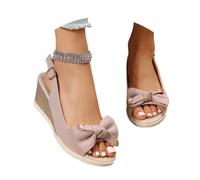 Generisch Comfortable women's sandals for ultimate comfort when visiting the beach or on holiday with fashionable design, medium heel, ideal for spring, summer, Light pink, 6 UK