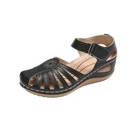 Generisch Comfortable Women's Sandals with Open Toe Slip-on Design - Ideal for Beach Walks Casual Outfits Warm Days in Spring /, black, 8.5 UK
