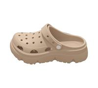 Generisch Comfortable Women's Slippers for Everyday Leisure - Open Toe Design with Thick Sole Summer Guide Silhouette Can Be Combined with Jeans Shorts Heel Height 5 cm Comfortable, khaki, 8.5 UK