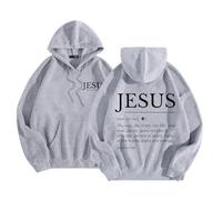 Generisch Compatible with Anchor Jacket Hoodies & Sweatshirts Long Sleeve Drawstring Hoodies Print Oversized Autumn Tops Clothing Vest, gray, S