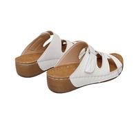 generisch Compatible with Motorcycle Shoes Women's Beach Slope Heel Slippers Hollow Casual Slippers Slope Bottom Shoes Retro Sandals High Shoes Women's Heel Winter, White, 7 UK