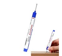 Generisch Construction Pen, Drill Hole Marker, Multi-Purpose Long Nose, Mechanical Pen - Waterproof and Colourful Carpenter's Marking Pen for Glass Industry and Furniture Decoration