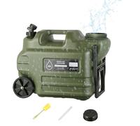 Generisch Container for water storage with wheels, 28 litre bucket with folding handle, outlet tap for buckets, for outdoor activities such as hiking, picnics, camping, blackout, caravan, garden