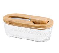 Generisch Contenitore per Burro - 300 ml Ermetico in Quadrato | 2.36 pollici Burriera con coperchio per piano cucina - per formaggio frutta verdura casa ufficio ristorante picnic campeggio viaggio