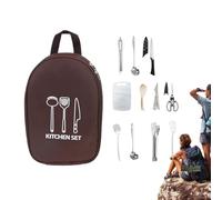 Generisch Cookware Set Camping - Camping Kitchen Shovel Set, Portable Utensils for Outdoor Backpacking Hiking Picnic for Women Men Grill