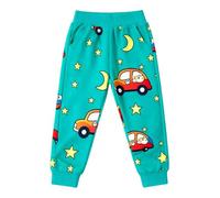Generisch Cool Outfit Hooded Long Sleeve Graphic Print Style Sweatshirt and Pants for Boys Casual Playwear and Everyday Fashion, Mint Green, 3-4 Jahre