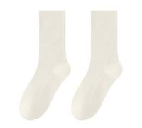 Generisch Cool Socks Women's Medium Height Tube Socks, Versatile All-Year Socks without Warm Socks Black Women, beige, One Size