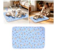 Generisch Cooling Mat for Dogs, 2026 Four Seasons Cooling Blanket Dog, Dogs Cooling Blanket Summer Cooling Cushion Dog Mat and Cooling Mat Dog Large for On the Go or in the Car Foldable (W 40 x 50 cm)