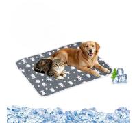 Generisch Cooling Mat for Dogs and Cats, Self-Cooling Blanket with Non-Slip Dots, Washable Pet, Travel Mat, Suitable for Car, Home, On the Go (Grey)