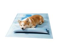 Generisch Cooling Mat for Dogs, Removable Headrest and Waterproof, Cooling Bed for Dogs, for Cats and Puppies in Summer, Outdoors, in Hot Weather and Indoors, Camping in the Park or