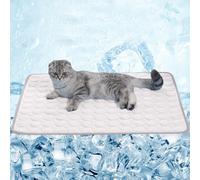 Generisch Cooling Mat for Dogs, Self-Cooling Dog Mat, Cooling Blanket Cats, Non-Toxic Cooling Pad for Pets, Washable Dog Cold Mat for Indoors, for Home, On the Go or in the Car (Pink)