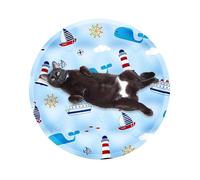 Generisch Cooling Mat for Pets - Animal Cooling Mat | Round Sleeping Mat Portable for Young Animals & Small Animals When Driving Indoors