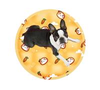 Generisch Cooling Mat for Pets - Cooling Bed for Cats, Round Sleeping Mat Portable for Young Animals and Small Animals for Car Trips Indoors