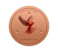 Generisch Copper Bird Bath Disc - 10 cm All-Year Water Purification | Bird Bath Cleaning Plate for the Patio | For Garden, Pond, Patio, Fountain, Holidays, Housewarming, Birthday