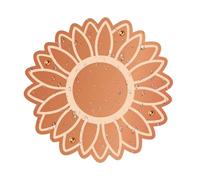 Generisch Copper Bird Bath Disc - Cleaning Universal Disc with Sunflower Pattern | Water Cleaning Plates for Bird Baths, for Watching Butterflies, in the Garden, Park, on Balcony