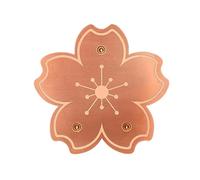 Generisch Copper Bird Bath Plate - Copper Bird Bath Cleaning Disc | Durable Performance Season Bowl Cleaner Plate | Feeder Accessories Triple Point Support for Outdoor Bird Baths