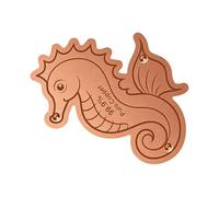 Generisch Copper Cleaning Insert for Bird Baths | Sea Animal Shape Metal Plate - 3 Stand Fixations - Physical Water Clarification Natural Fabric - For Outdoor Use Wild Bird Drinking Bowl