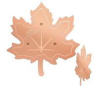 Generisch Copper disc for bird bath, 0.6 mm cleaning bowl, with three-point support and maple design, bird bath, copper plate, for hummingbird garden, habitat, landscape design