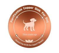 Generisch Copper Disc for Bird Bath, 9.9 cm Natural Copper Reinforced Bowl - Bird Bath Bowl | For Pet Food Aviary Fink Monk Parakeets Garden Backyard Landscaping Park