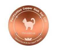 Generisch Copper Disc for Bird Baths, 9.9 cm Reinforced Copper Tray, Bird Water Bowl, for Pets, Finches, Monk's Parakeets, Aviary, Home, Garden, Backyard, Courtyard, Landscaping, Park