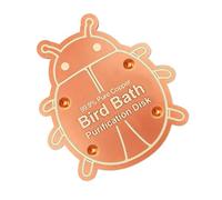 Generisch Copper disc for cleaning, safe animal-shaped universal cleaning, cleaning disc for the bird bath, in the garden, on the yard, on the balcony, lawn, the meadow and in the