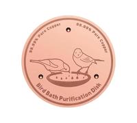 Generisch Copper Disc for the Bird Bath, Cleaning Plate, Bird Bath Cleaning Disc with Three-Point Support, for Fountains, Farm and Yard, Lawn, Patio, Garden and Outdoor Use
