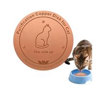 Generisch Copper Disc for the Bird Bath, Cleaning Plate for the Dog Bowl, Copper Disc for Cleaning the Bird Bath, for Indoor and Outdoor Use, Backyard, Garden, Patio, Home, Home