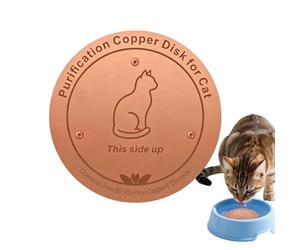 Generisch Copper Disc for the Bird Bath, Cleaning Plate for the Dog Bowl, Copper Disc for Cleaning the Bird Bath, for Indoor and Outdoor Use, Backyard, Garden, Patio, Home, Home