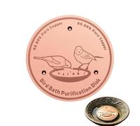 Generisch Copper Disc for the Bird Bath - Plate as Water Purifier | Bird Bath Cleaning Disc with Three-Point Support | for Outdoors, Outdoors, Garden, Patio, Lawn, Yard, Farm and
