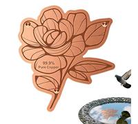 Generisch Copper Disc for the Bird Bath - Reinforced, Secure Three-Point Cushion | Bird Bath Cleaning Disc - Outdoor, Garden, Park, Patio, Courtyard, Patio and Lawn