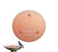Generisch Copper Disc for the Bird Bath Safe and Clean Water for | Copper Bird Bath Cleaning Disc Suitable for Garden, Patio, Backyard, Macaws and Sparrows