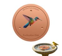 Generisch Copper Disc for the Bird Bath - Water Purification Plate | Bird Bath Copper Plate with Three-Point Support for Outdoor Use - Garden, Patio, Lawn, Yard, Farm and Fountain