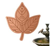Generisch Copper Plate for Bird Bath, All-Year Bird Bath Cleaner with Three-Point Support - Bird Bath Cleaning Disc - for Backyard, Patio, Garden, Yard, Patio, Lawn, Meadow and Outdoor Bathing