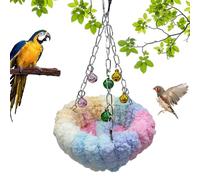 Generisch Coral Fleece Bird Cuddle Cave - Soft | Hammock For | The Budgie | Warming Sleeping Nest For Use In The Cage For And Birds
