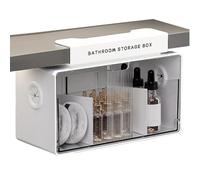 Generisch Cosmetic Shelf , Transparent Box, No Drilling, Removable, Bathroom , for Worktop, Desk, Bedroom, Bathroom, Shower, Under the Sink, Behind the