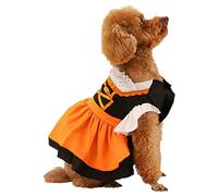 Generisch Costume Cosplay Outfit for Dogs, Party Costume with Luminous Ball, Robust Polyester Design, Ideal for Indoor and Outdoor, Fire Retardant, Durable Accessories (Beige, M)
