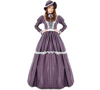 Generisch Costume for Halloween, Oktoberfest, Long Dress Outfit, Medieval 2 Total War PC (Purple, M)