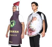 Generisch Costumes for Adults, Japanese Food Motif, Cosplay Fancy Dress Outfits, Funny Couple Costume Set for Christmas Parties, Family Celebrations