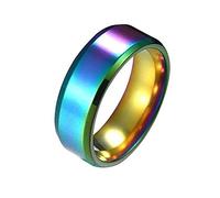 Generisch Couple Ring Stainless Steel Exquisite Date Women Marigolds And Healing Ointment, 10, Stainless Steel, No Gemstone