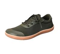 Generisch Couple Style Men's and Women's Plain Leather Strap Big Barefoot Shoes Wide Bar Athletic Casual Shoes, Army Green, 9.5 UK