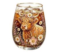 Generisch Cow Drinking Glasses, Funny, Cute, Rustic, Portable - Cow Drinking Glass, for Office, College Dorm, Home, Kitchen, Tea, Coffee, Water, Milk, Juice, Hot and Cold Drinks