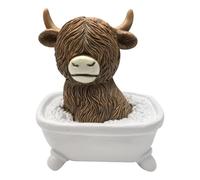Generisch Cow Figures, Resin Decoration - Animal Statues for the Garden | for Outdoor Indoor Farmhouse Garden Classroom Living Room Bedroom Bathroom